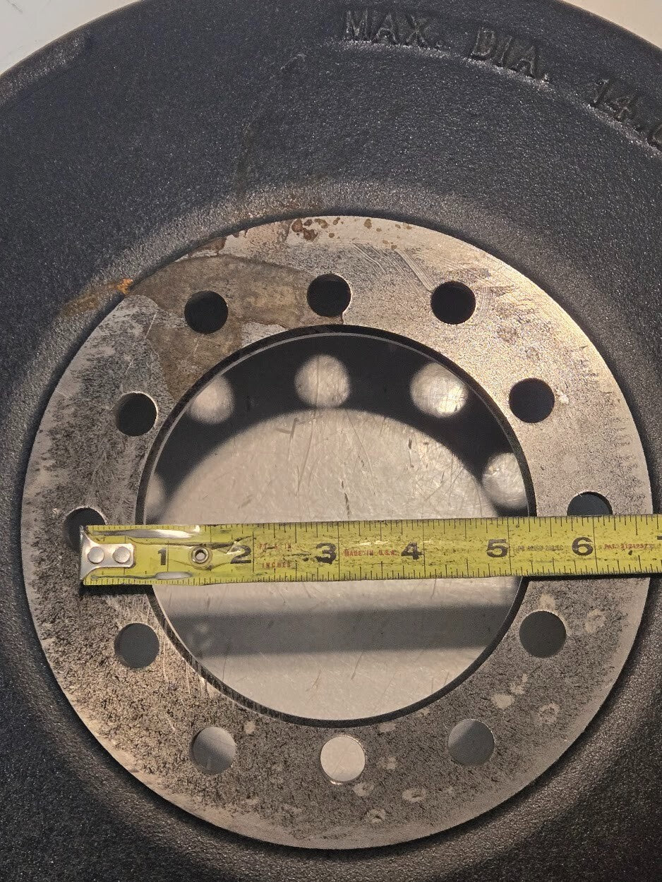 Webb Wheel Inboard Mount Brake Drum 64425F | 10507 |  14x2.5 | 6x6/5.5 Patterns