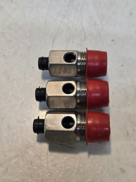 3 Quantity of Flow Control Screw Valves 9923 3/4" Stainless Steel Body (3 Qty)