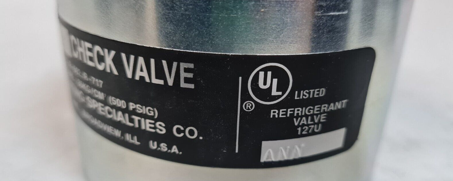 Refrigerating Specialties Check Valve CK4A | 8 | R-12 | R-22 | R-717