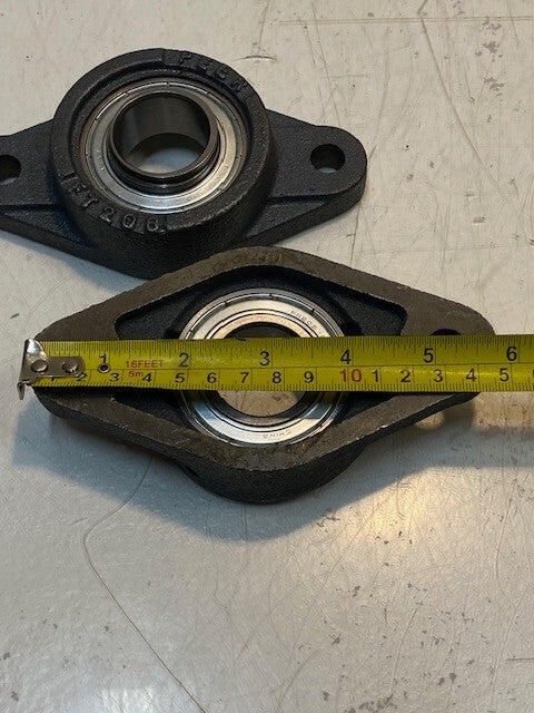 2 Qty of PEER 2-Bolt Flange FT206 Insert Bearing FH206-20 | 31mm Bore (2 Qty)
