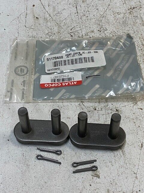 2 Qty of Atlas Copco 51170488 Chain Joints for EMC660 JC-JIS-100 (2 Quantity)