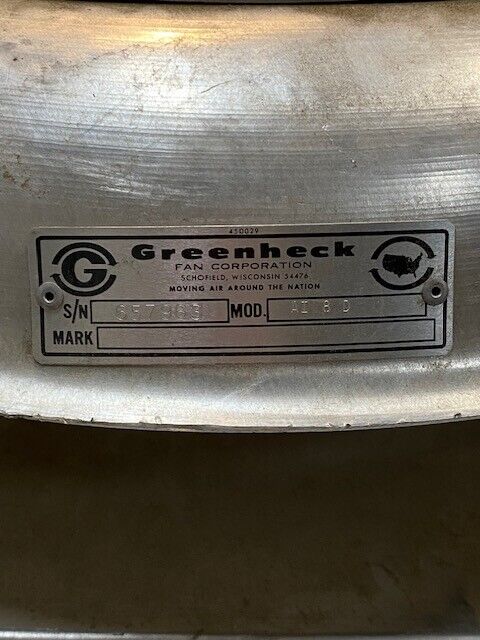 Greenheck Fan Corp. 657963 Non-Motorized Gravity Vent 20"x18"x11-1/2"