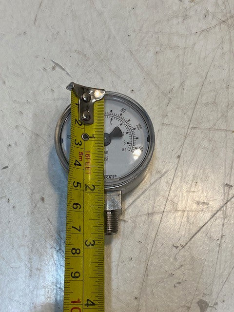 Wika 4205114 Pressure Gauge 131.11 2" 125 PSI/Bar 1/8" NPT LM