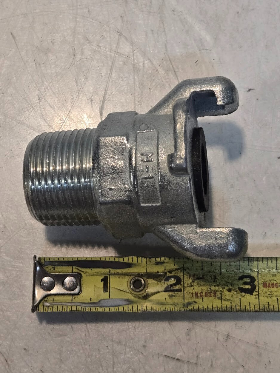 26 Quantity of M-1 2-Lug 1" MNPT Universal Air Hose End Couplings (26 Quantity)