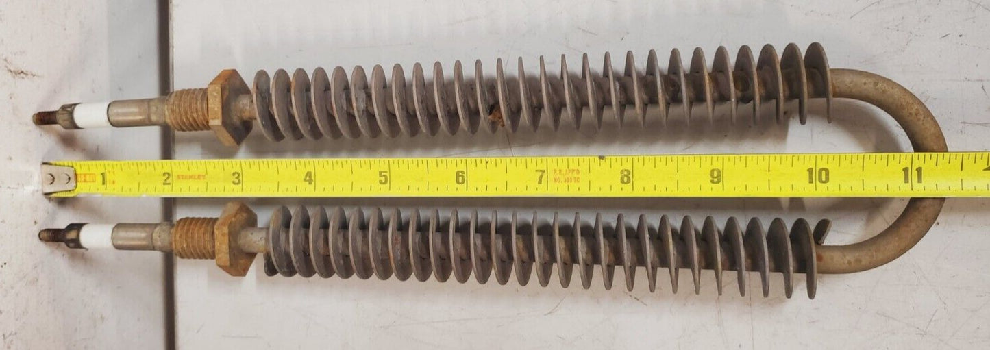 2 Qty. of U Shape Heater Coils 11" Resistor Element For Load Bank (2 Qty)