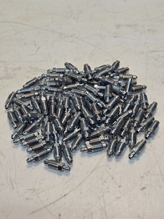 100 Quantity of Brake Bleeder Screws M10 Thread | 10mm Hex Size (100 Qty)