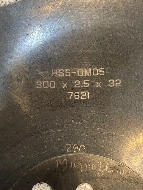 Cold Saw Blade HSS-DM05 300 x 2.5 x 32 | 7621 | 10-1/8" Dia. 32mm Bore