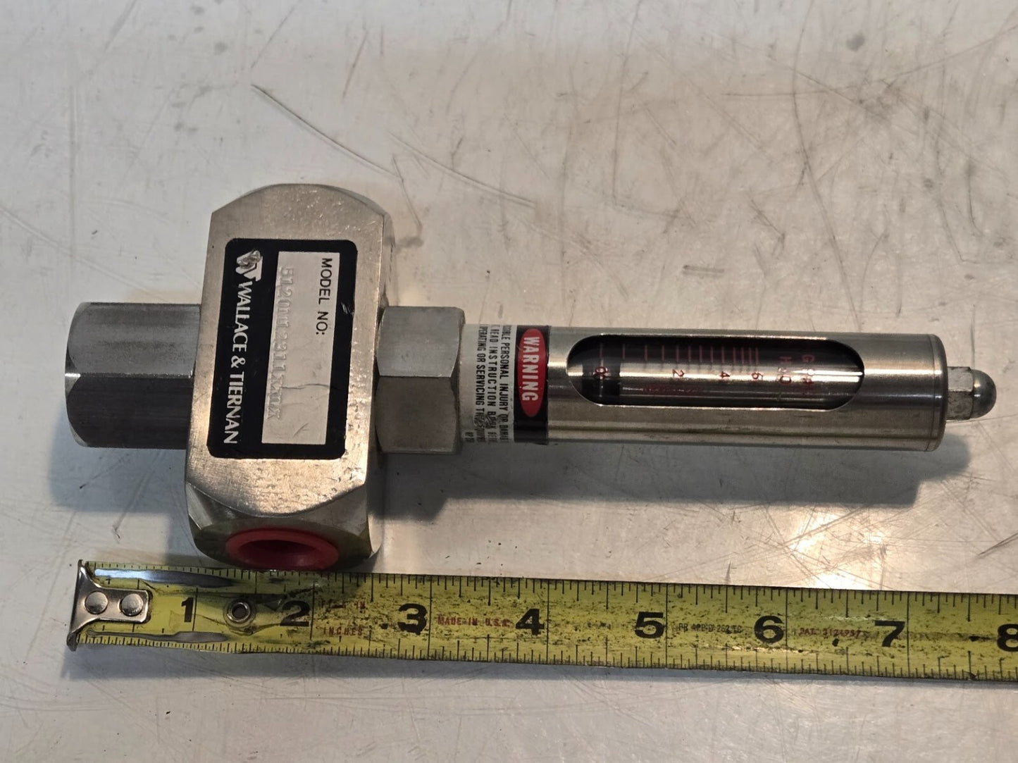 Wallace & Tiernan Armored Purge Meter 5120M12311XXLX | 6 GPH | 1/2" FPT