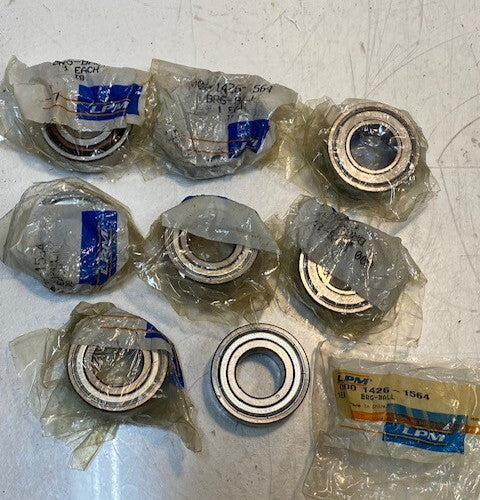 8 Quantity of Peer Bearings 5205Z LPM 1426-1564 | 52mm OD 25mm Bore (8 Quantity)