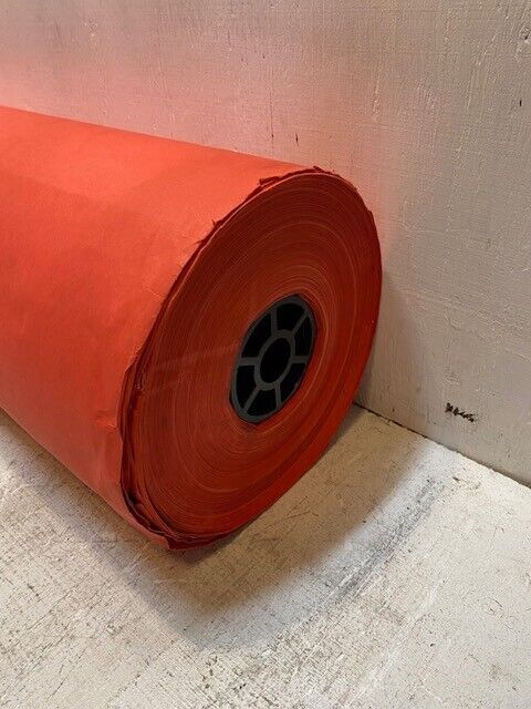 Red Butcher Paper Roll 7-3/4" OD 36" (3 ft) Long 36 lbs