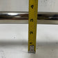 Silver Curved Rod 39-1/2" Can Extend to 6 ft. Long with Black Hardware 13456461