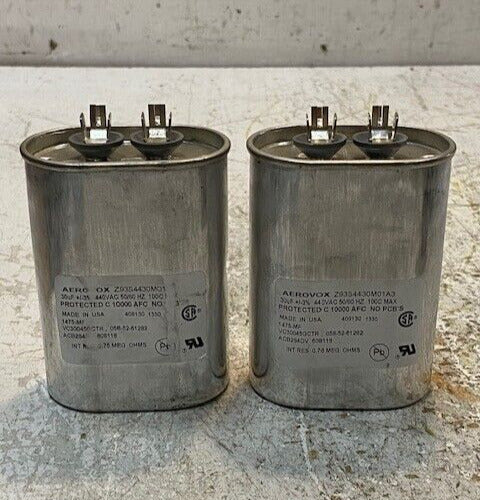 2 Quantity of Aerovox Capacitors Z93S4430M01A3 440VAC 50/60Hz  (2 Quantity)