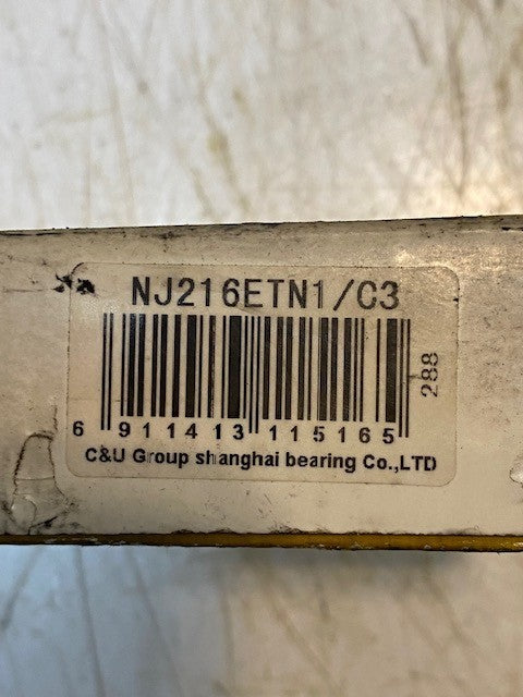 C&U Bearings NJ216ETN1/C3 Industrial Cylindrical Roller High Load Bearing
