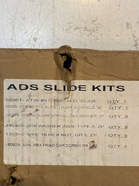 ADS SLIDE KIT 55961 ATW #817806 2-PIECE SLIDE SET FOR AUTOMOTIVE CHAIR