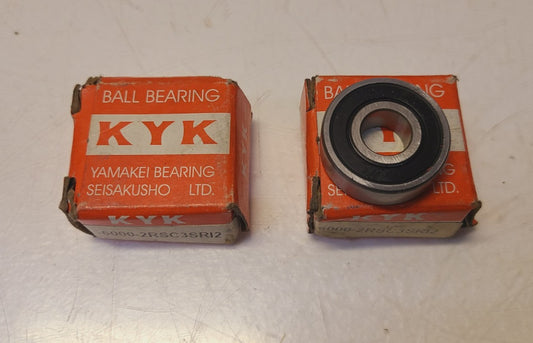 KYK New Single Row Ball Bearing 6000-2RSC3SRI2