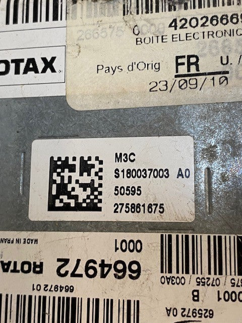 Siemens VDO A-1-1 Rotax Engine Control Module 664972, 180040001, A2C53181639-01