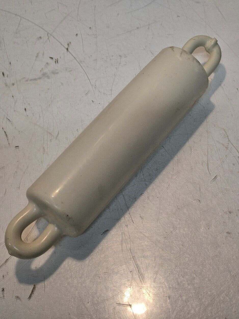 Flagpole Counter Weight 6.7 Lb White Double Eye | 2-1/4" Diameter 10-1/2" Long