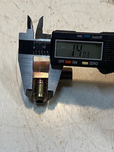 7 Qty of 90-Degree Elbow Pipe Flare Fittings 14mm Thread 17mm Thread (7 Qty)