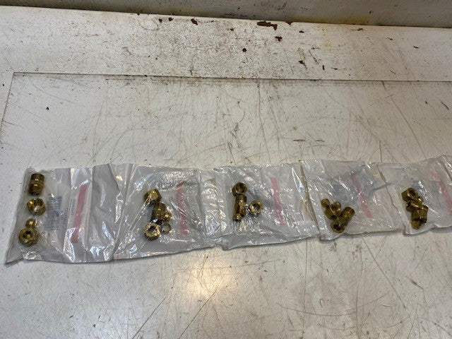 5 Quantity of Edelmann 162500 Brass Compression Fittings 5/16 (5 Quantity)