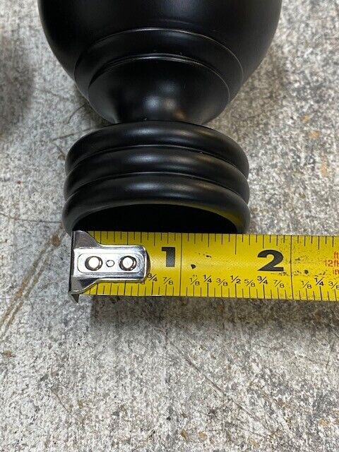 2 Qty of Wayfair Meservet Sphere Finials 2-1/2" OD 4" Length (2 Quantity)