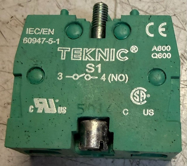 50 Quantity Teknic S1 Push Button Contact Blocks 60947-5-1 Control Units
