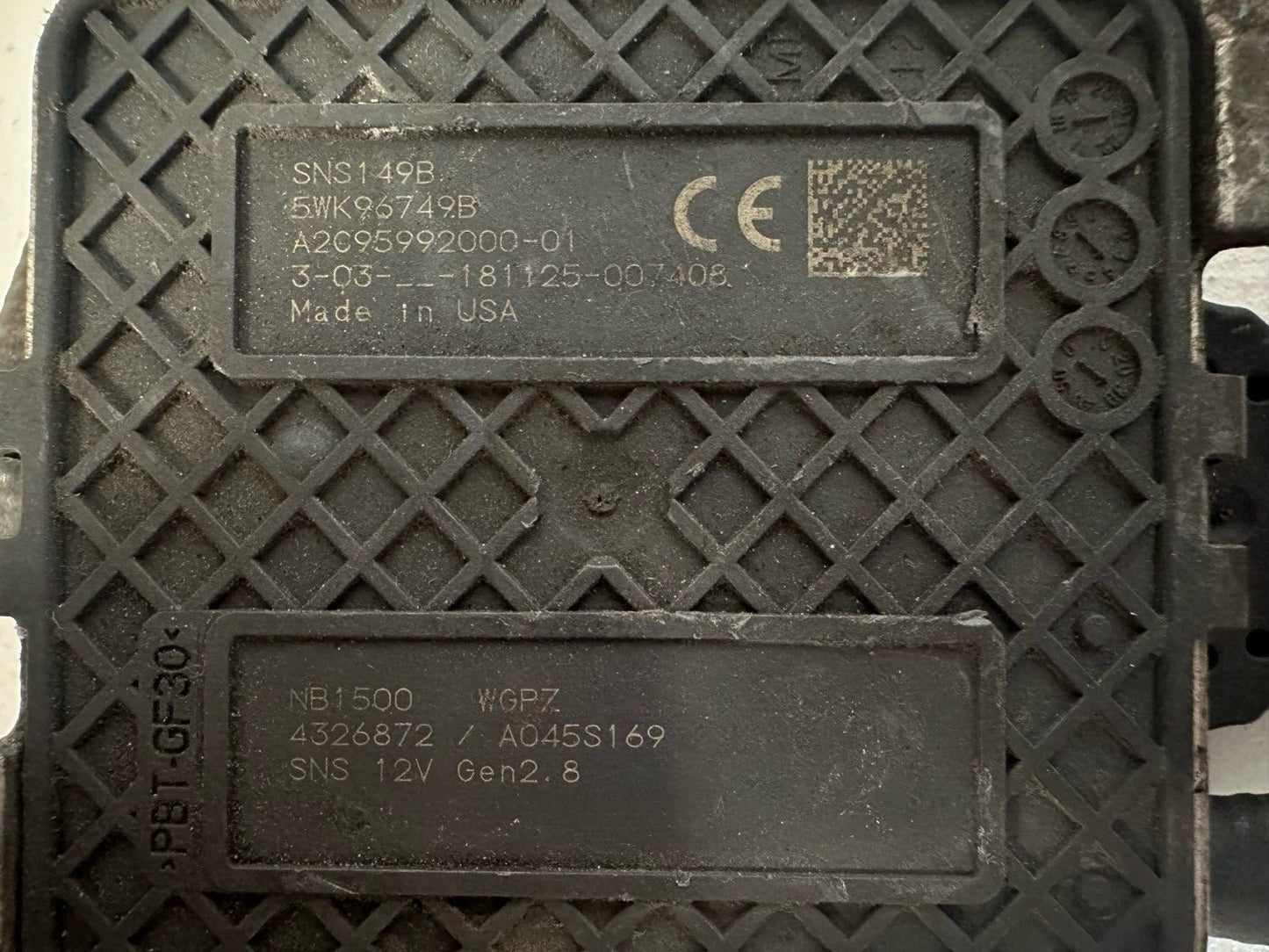 NOX Nitrogen Oxide Sensor Assembly SNS149B | 5WK96749B