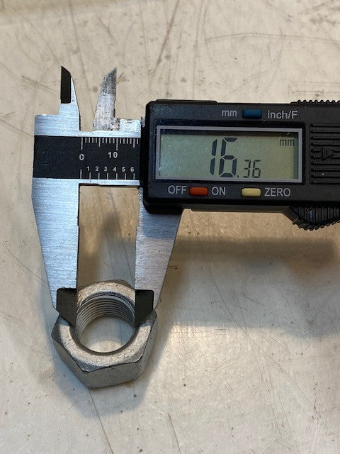 7 Qty of New Holland Hex Wheel Nuts 12164221 | 27mm OD 16mm Thread 14mm W -7 Qty