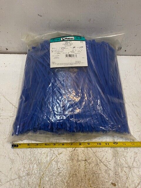 Panduit 1000 Pack of Cable Ties PLT3S-M6 Blue Nylon