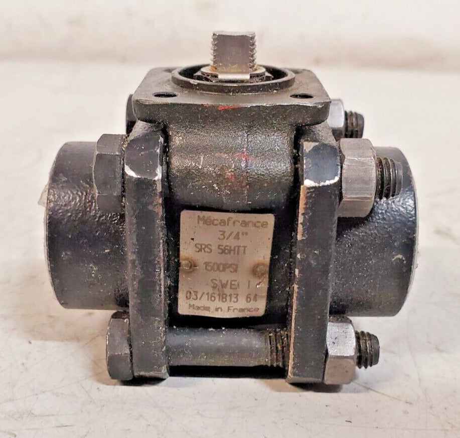 Mecafrance 3/4" Stainless Steel Ball Valve 1500PSI | SRS56HTT | SRS 56HTT