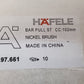 10 Qty of Hafele Bar Pull ST Nickel Brush 4" | 117.97.661 (10 Quantity)