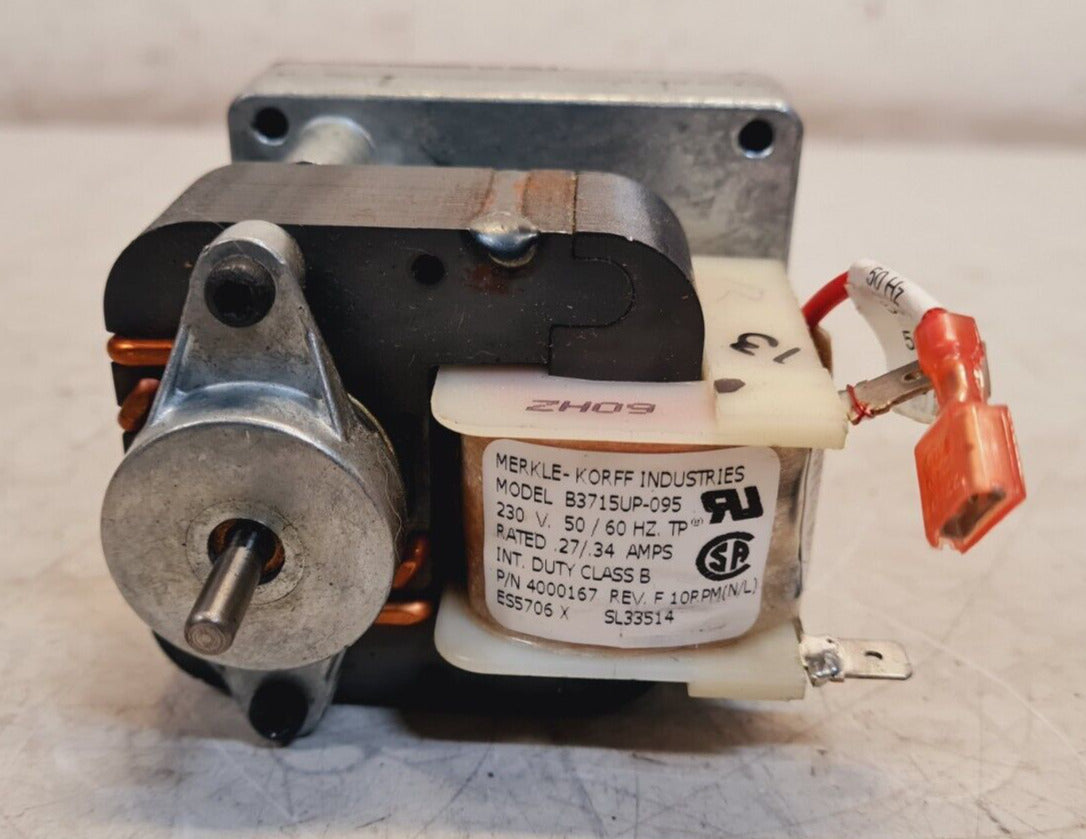 Merkel Korff Gear Motor Conveyor Toaster B3715UP-095 | 4000167 | 230V | 50/60Hz