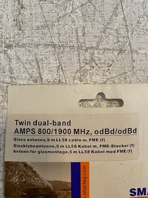 3 Smarteq Twin Dual Band Glass Antennas AMPS 800/1900 MHz 1158.22 | 59801B 3 Qty