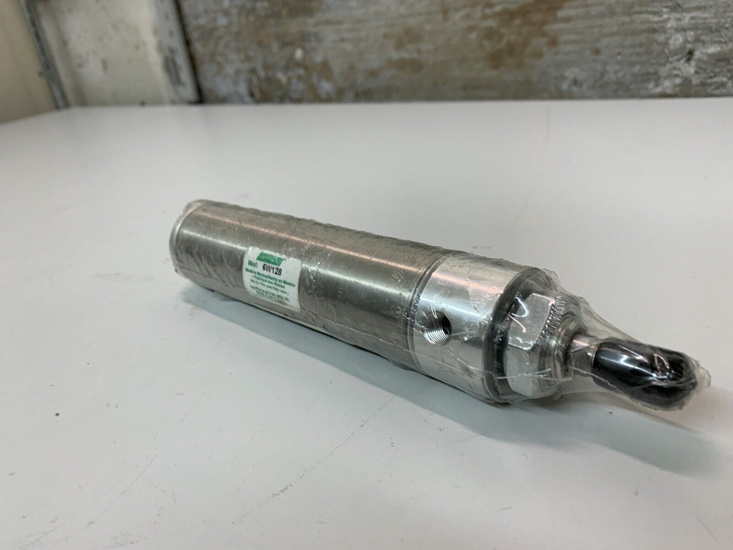 4” Stroke 304 Stainless Steel Nose Mounted Air Cylinder 1-1/2” 6W128