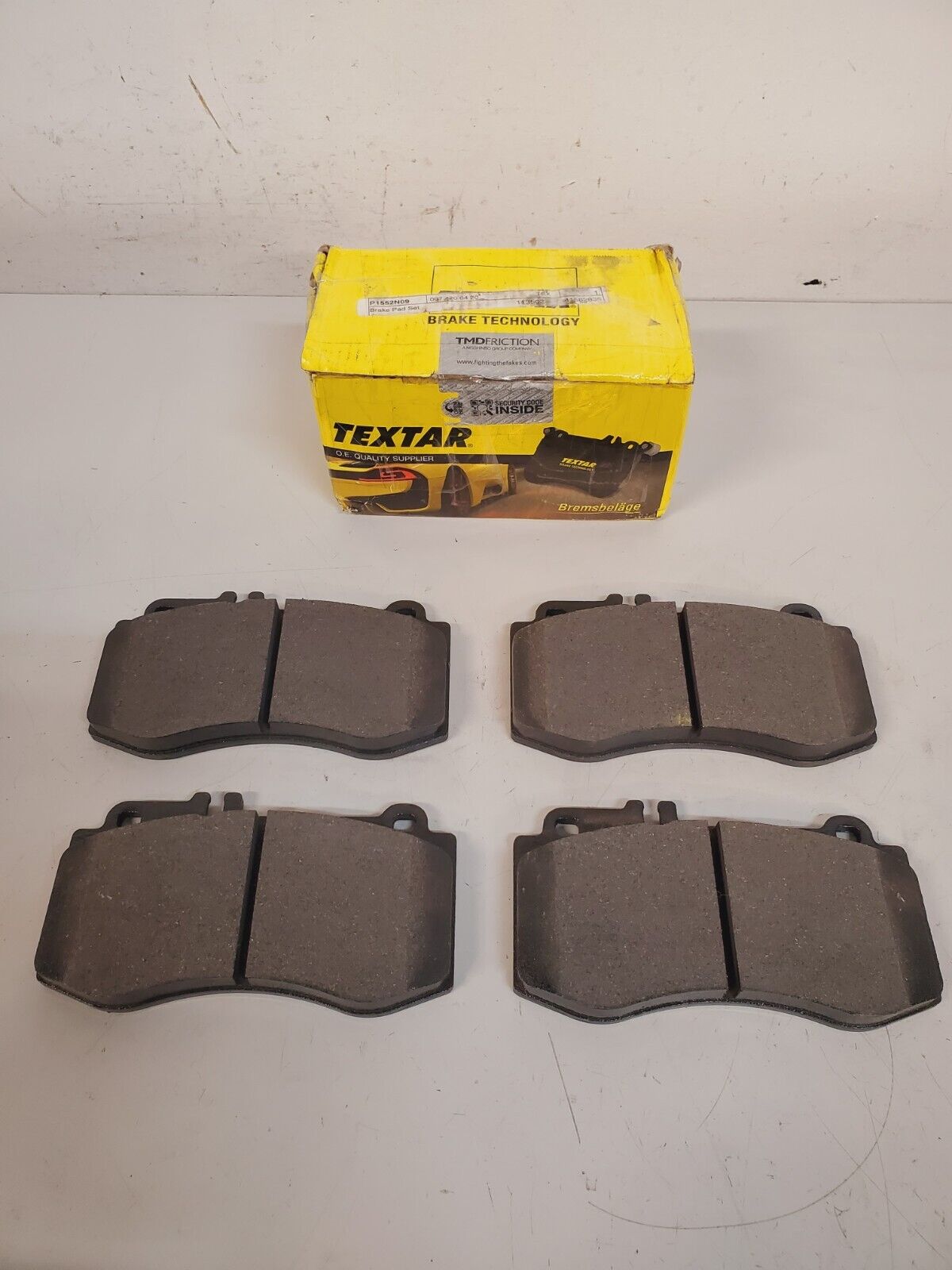 4 Quantity of Textar Brake Pads P1552N09 (4 Qty)