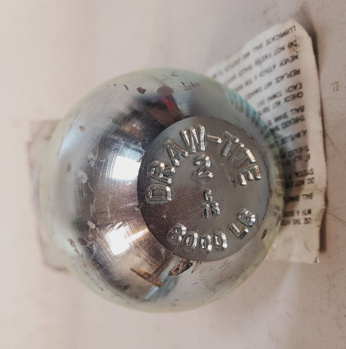 3 Quantity of Draw-Tite Zinc Trailer Hitch Balls 2" | 8000 Lb | 2191 (3 Qty)