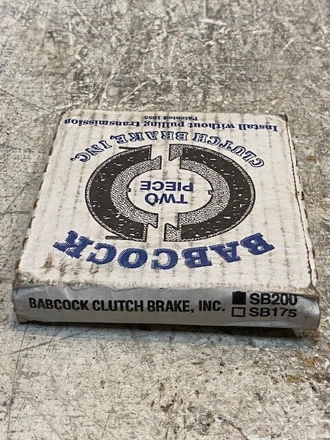 2 Quantity of Babcock Two-Piece Clutch Brake SB200 (2 Quantity)