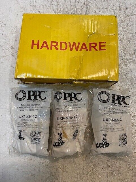 3 Quantity of PPC Male Connectors UXP-NM-12 (3 Quantity)