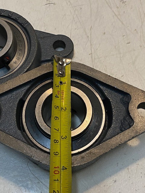 2 Quantity of PEER 2-Bolt Flange Bearings FT208 UC208-24 | 38mm Bore (2 Qty)