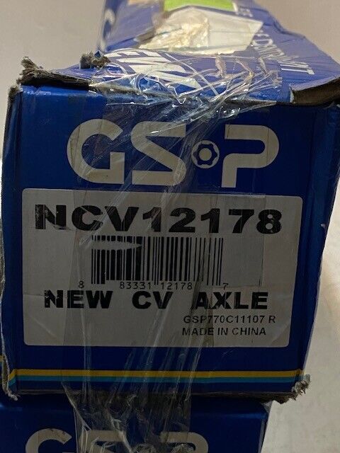 2 Quantity of GSP Drive Shaft CV Axles NCV12178 | 883331121787 (2 Quantity)