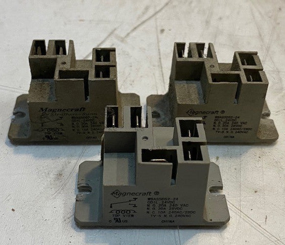 3 Quantity of Magnecraft Struthers-Dunn W9AS5D52-24 Coil 24VDC (3 Quantity)