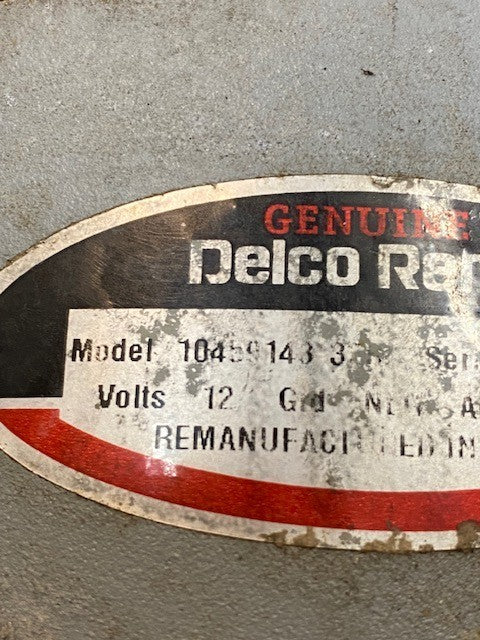 Delco Remy Remanufactured Alternator 10459143 | 12 Volts Charging Alternator