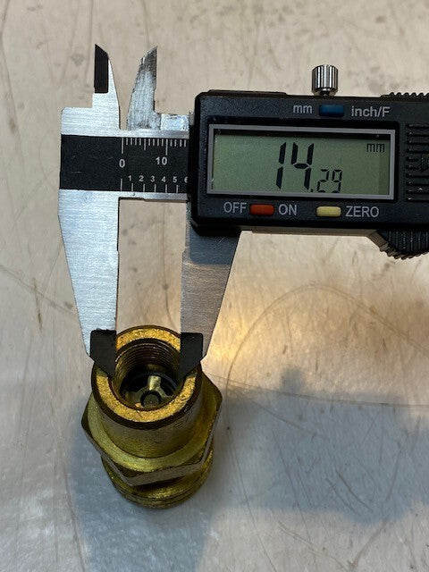 6 Quantity of Sherwood Control Valves PA1428M | 2-3/8" L 14mm ID Thread (6 Qty)