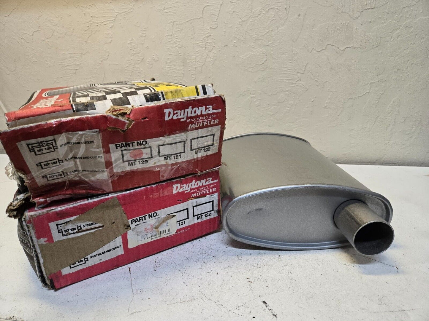 2 Quantity of Daytona Max Turbo 500 MT120 Mufflers (2 Quantity)