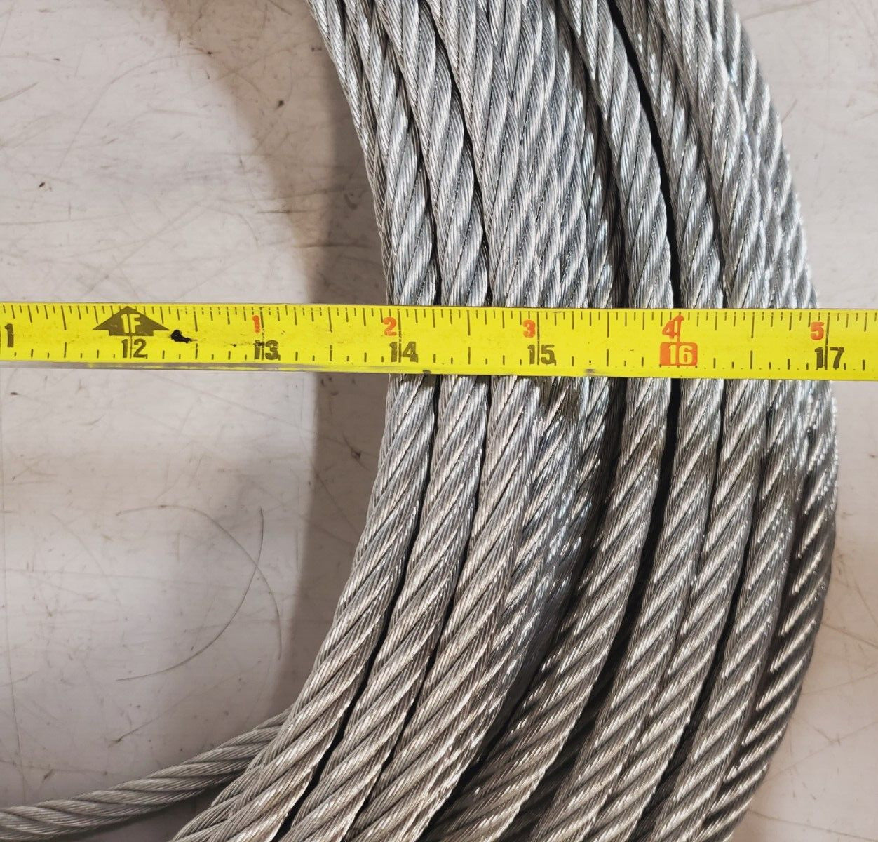 Steel Wire Cable W.O. # 4669 | 110' | 3/8" Diameter