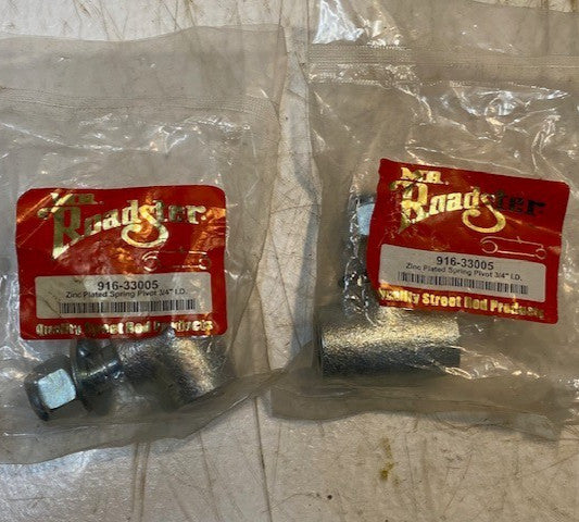 2 Quantity of Mr. Roadster 916-33005 Zinc Plated Spring Pivots 3/4" I.D. (2 Qty)