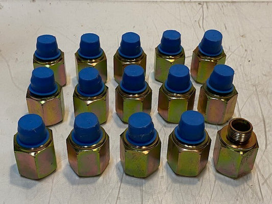 15 Qty of Hydraulic Hex Fitting Adapters 18mm Thread 11mm ID 29mm OD (15 Qty)