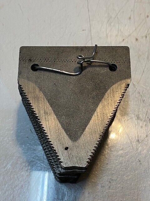 23 Quantity of 3" x 3-1/8" Triangle Sickle Bar Mower Serrated Blades (23 Qty)