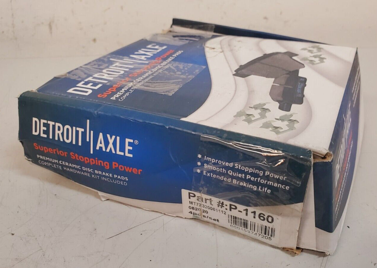 8 Qty. of Detroit Axle Rear Ceramic Brake Pads P-1033 & P-1160 (8 Qty)