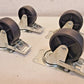 4 Quantity of Heavy Duty Plastic Casters with Brake 3" Diameter (4 Qty)