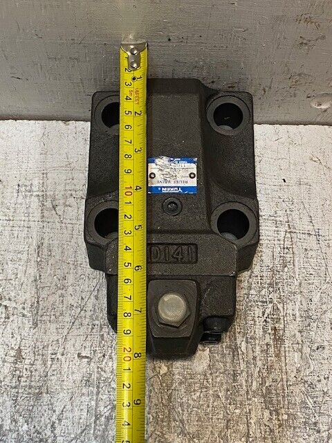 Yuken Relief Valve D141 | 21mm Bore 7-1/2" L 4-3/4" H 4-7/8" W